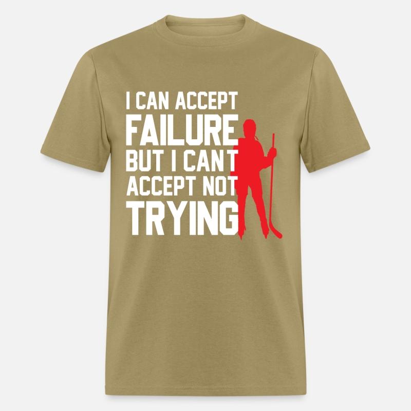 Cool ice hockey design with motivational slogan