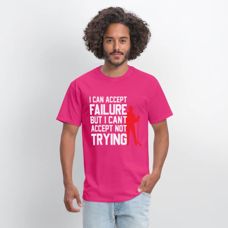 Cool ice hockey design with motivational slogan