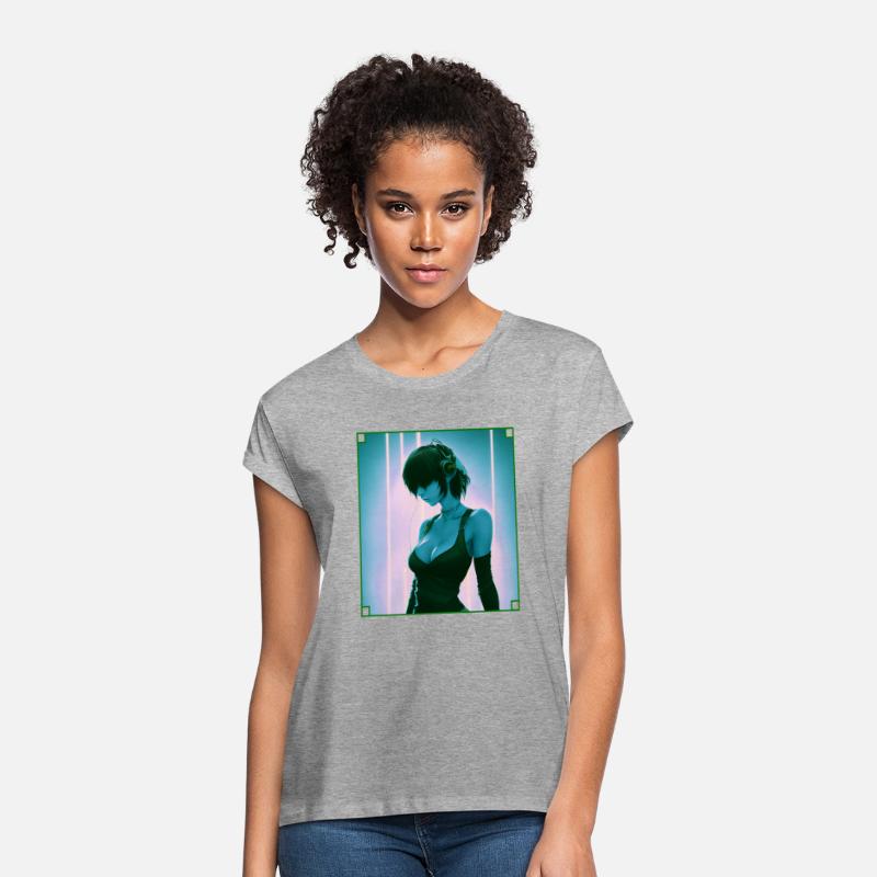 Cool Music Anime Girl Beautiful Cyber Chick Edgy A