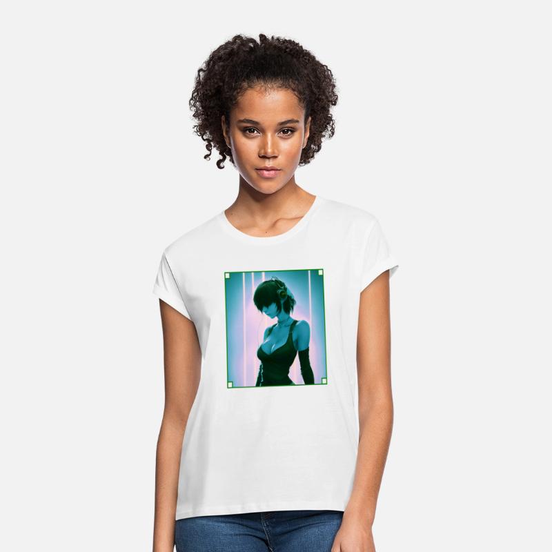 Cool Music Anime Girl Beautiful Cyber Chick Edgy A