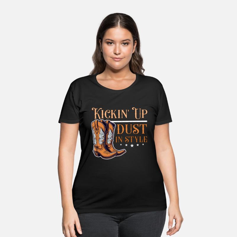 Cowboy Boots & Hats Kickin' Up Dust Western Riding