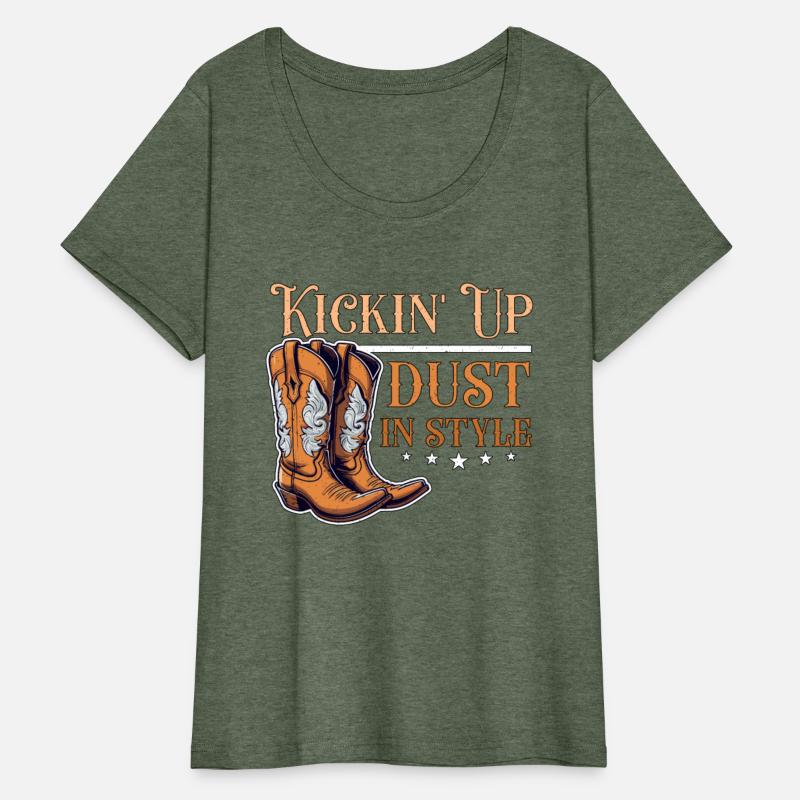 Cowboy Boots & Hats Kickin' Up Dust Western Riding