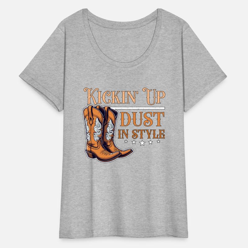 Cowboy Boots & Hats Kickin' Up Dust Western Riding