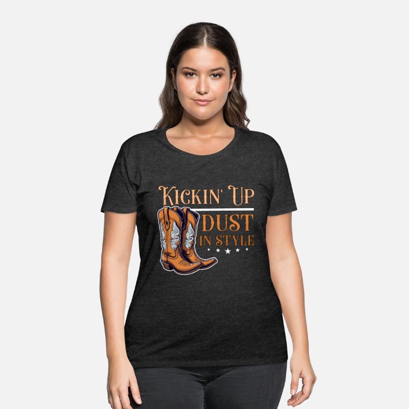 Cowboy Boots & Hats Kickin' Up Dust Western Riding