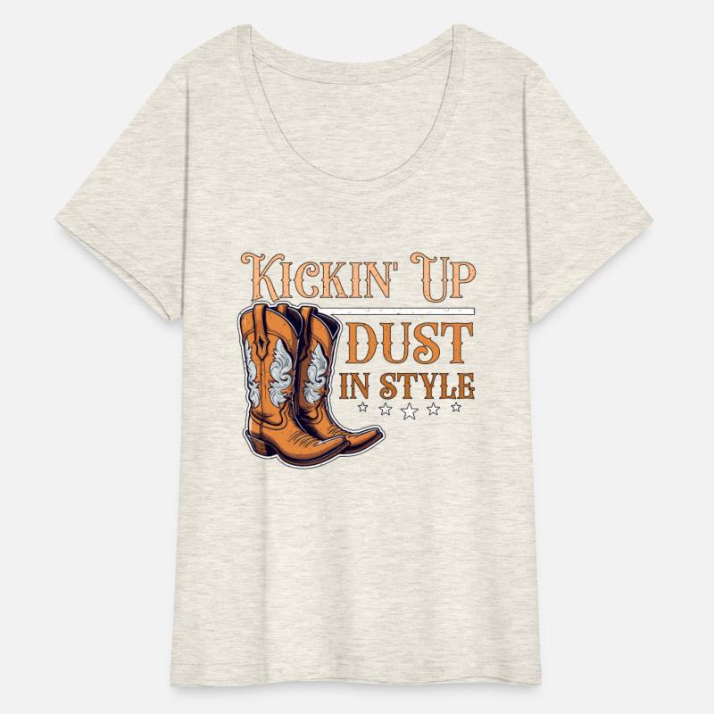 Cowboy Boots & Hats Kickin' Up Dust Western Riding