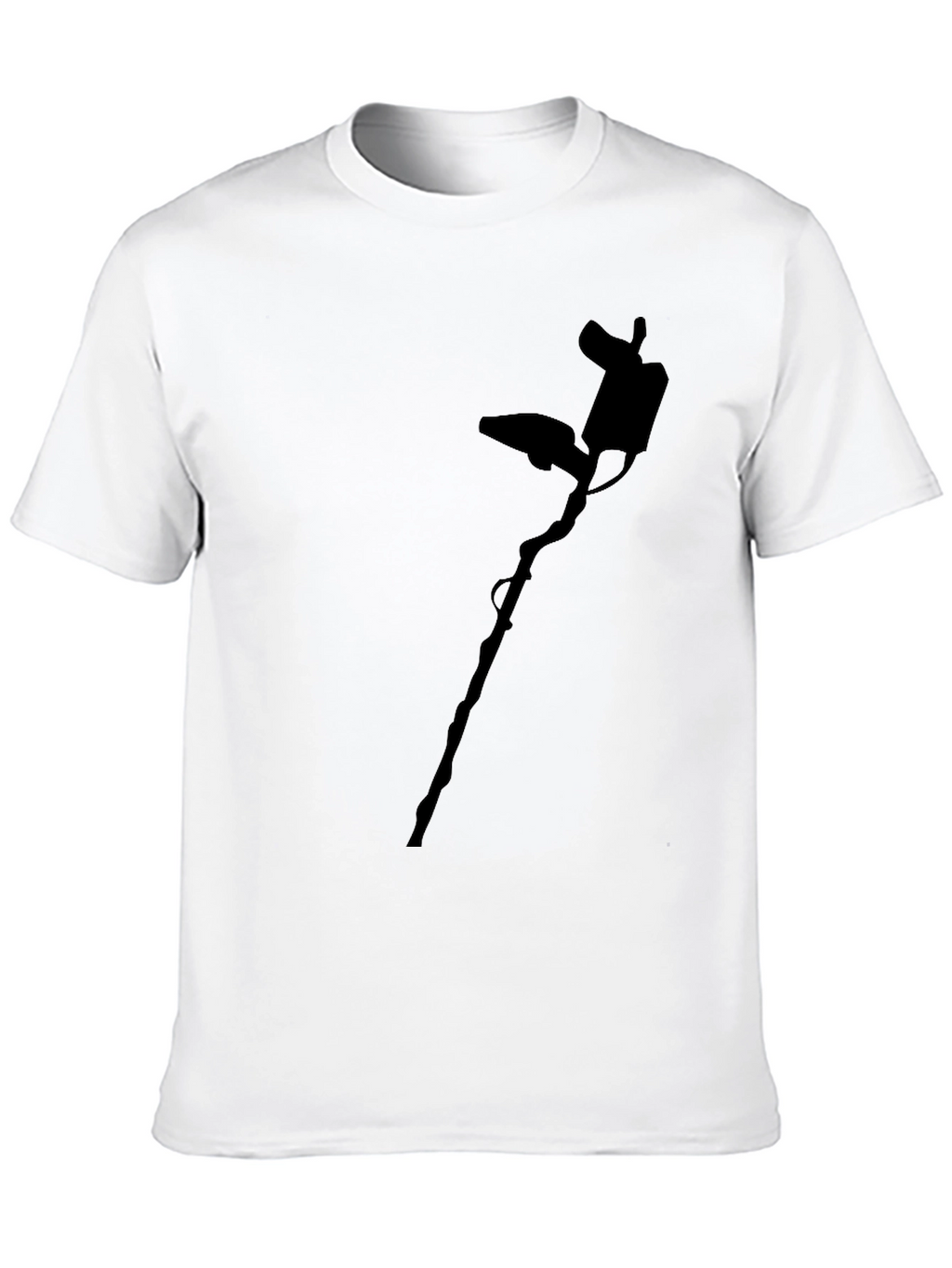 Metal Detector Graphic Tee - Mens Black Shirt