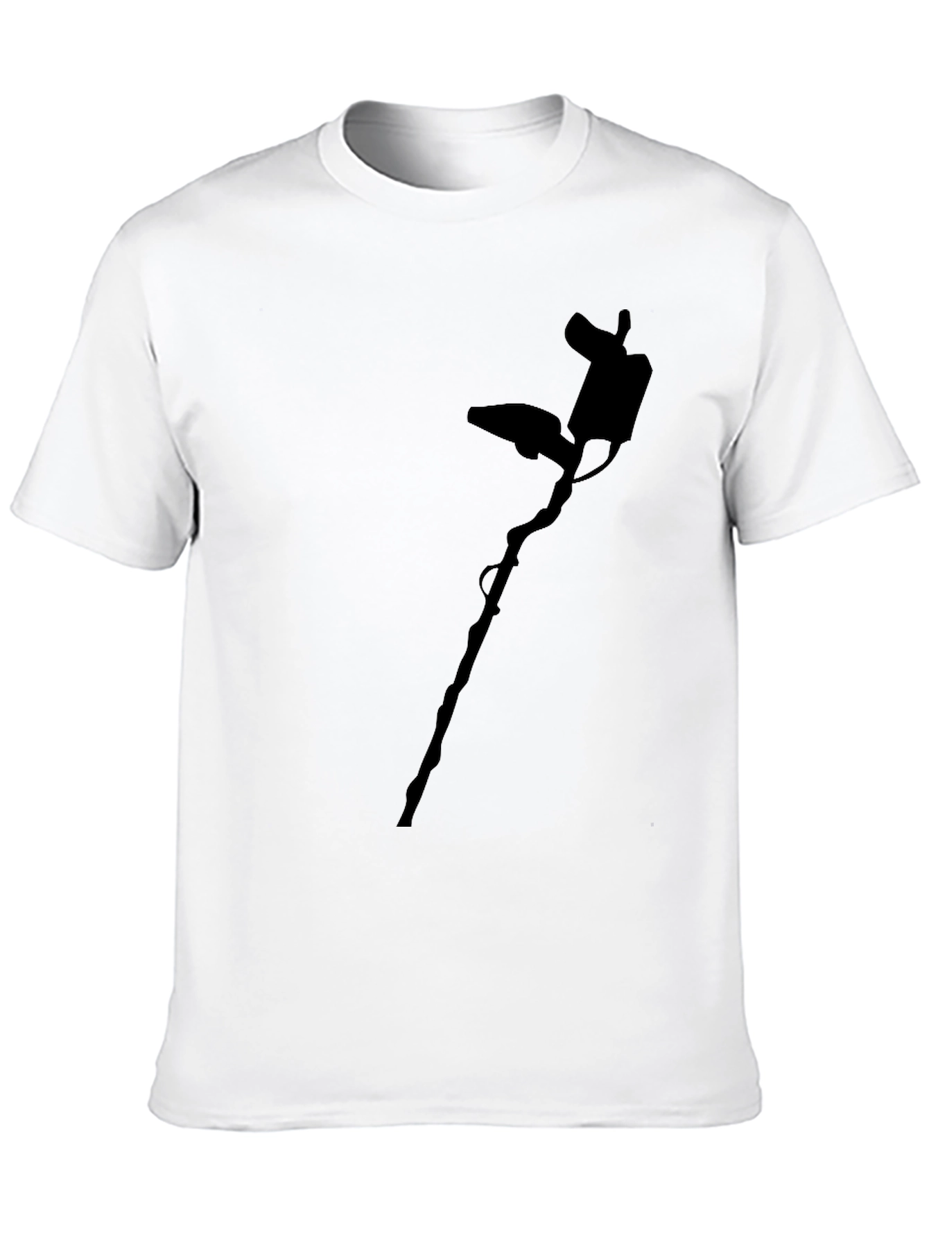 Metal Detector Graphic Tee - Mens Black Shirt