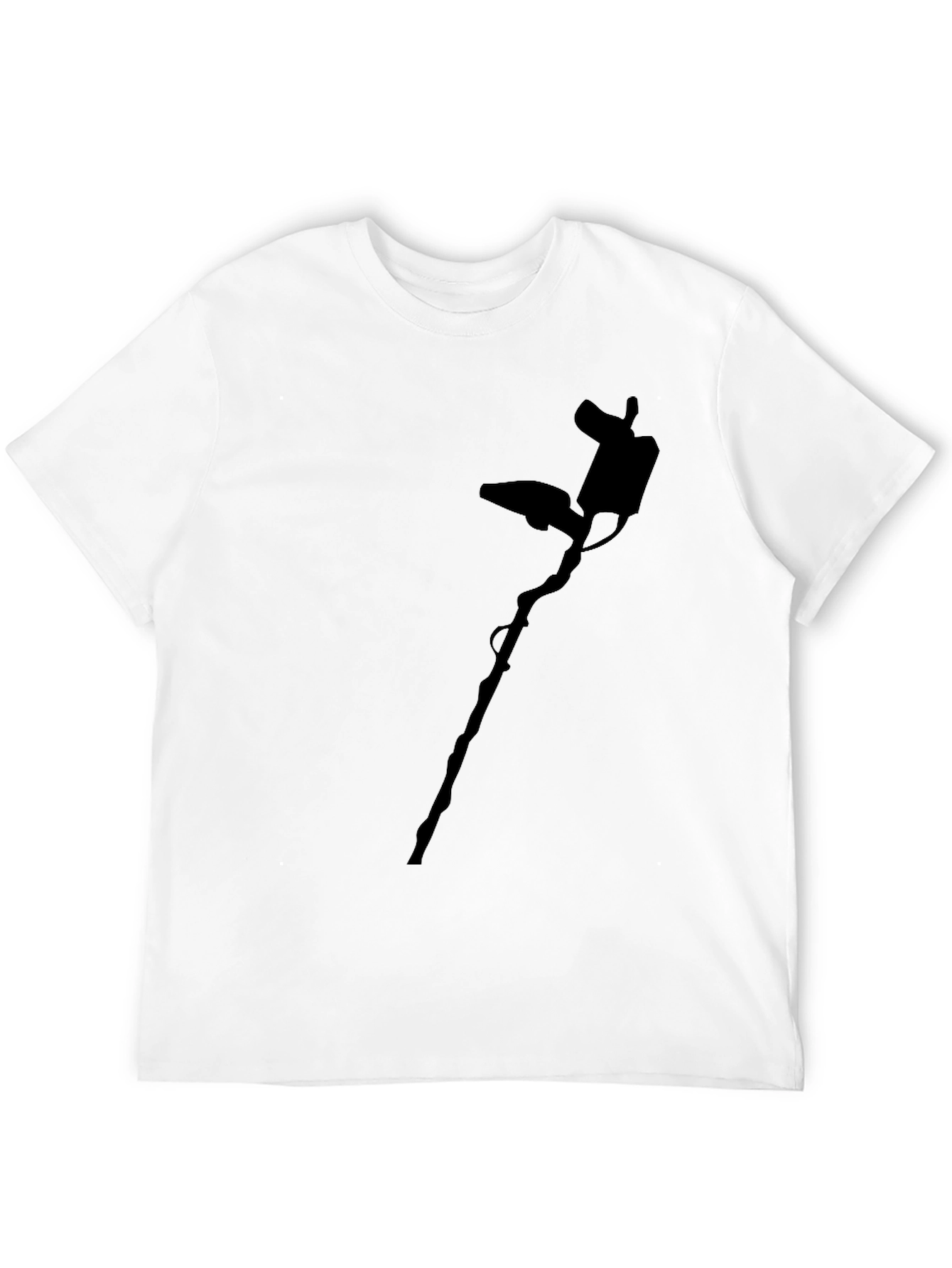 Metal Detector Graphic Tee - Mens Black Shirt