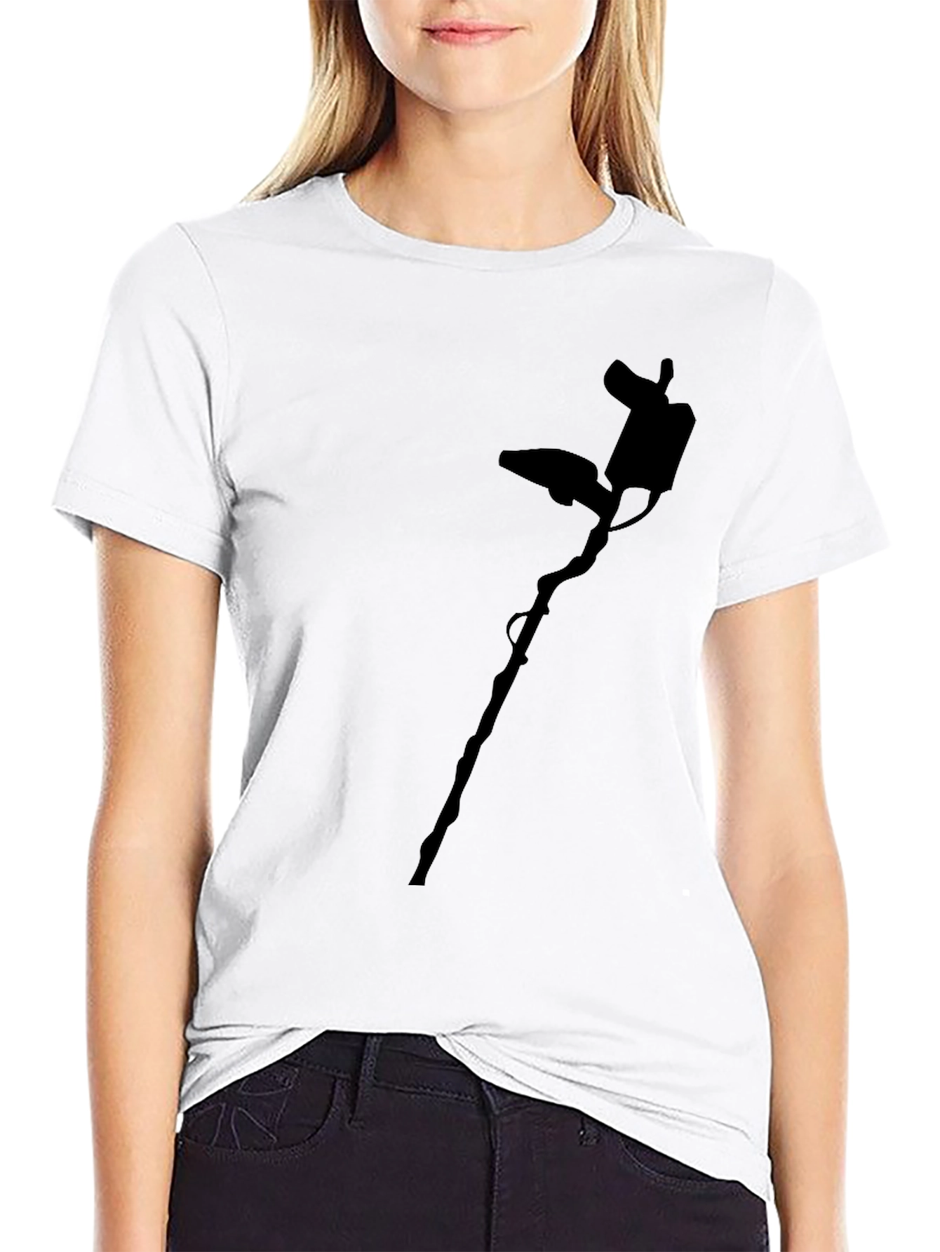 Metal Detector Graphic Tee - Mens Black Shirt