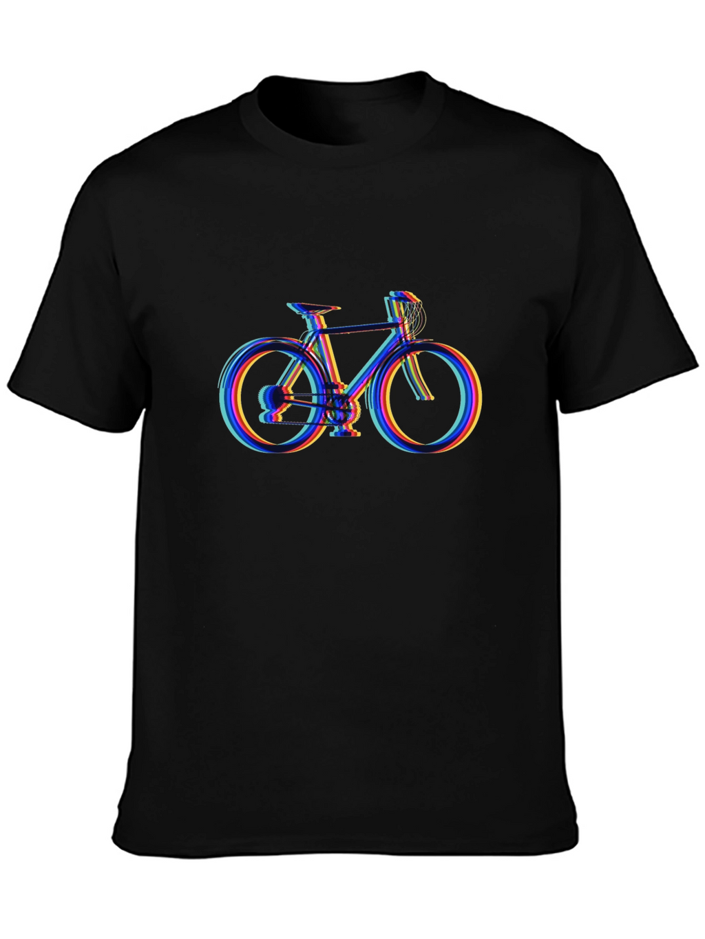 Bicycle Graphic Tee - Black Cotton Comfort