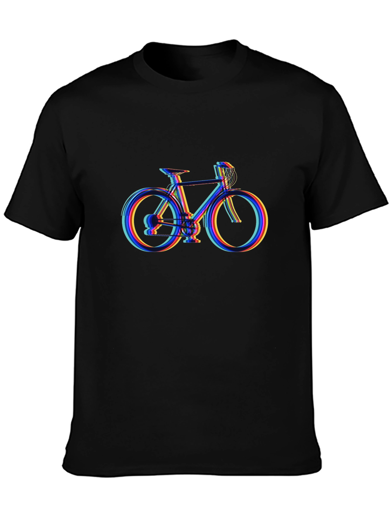 Bicycle Graphic Tee - Black Cotton Comfort