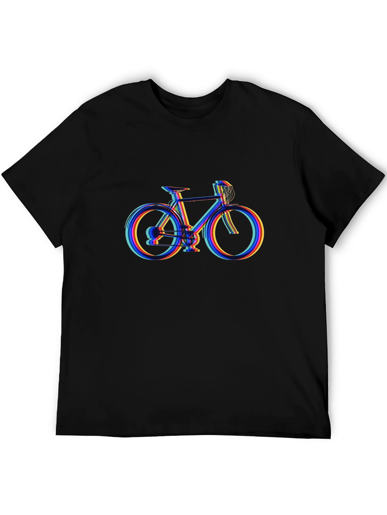 Bicycle Graphic Tee - Black Cotton Comfort