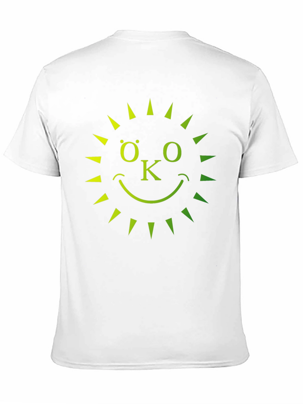 Eco-Friendly OK Sun Graphic T-Shirt - Black