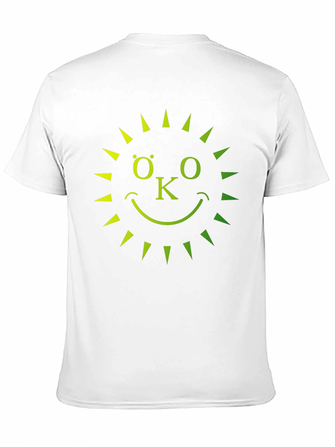 Eco-Friendly OK Sun Graphic T-Shirt - Black