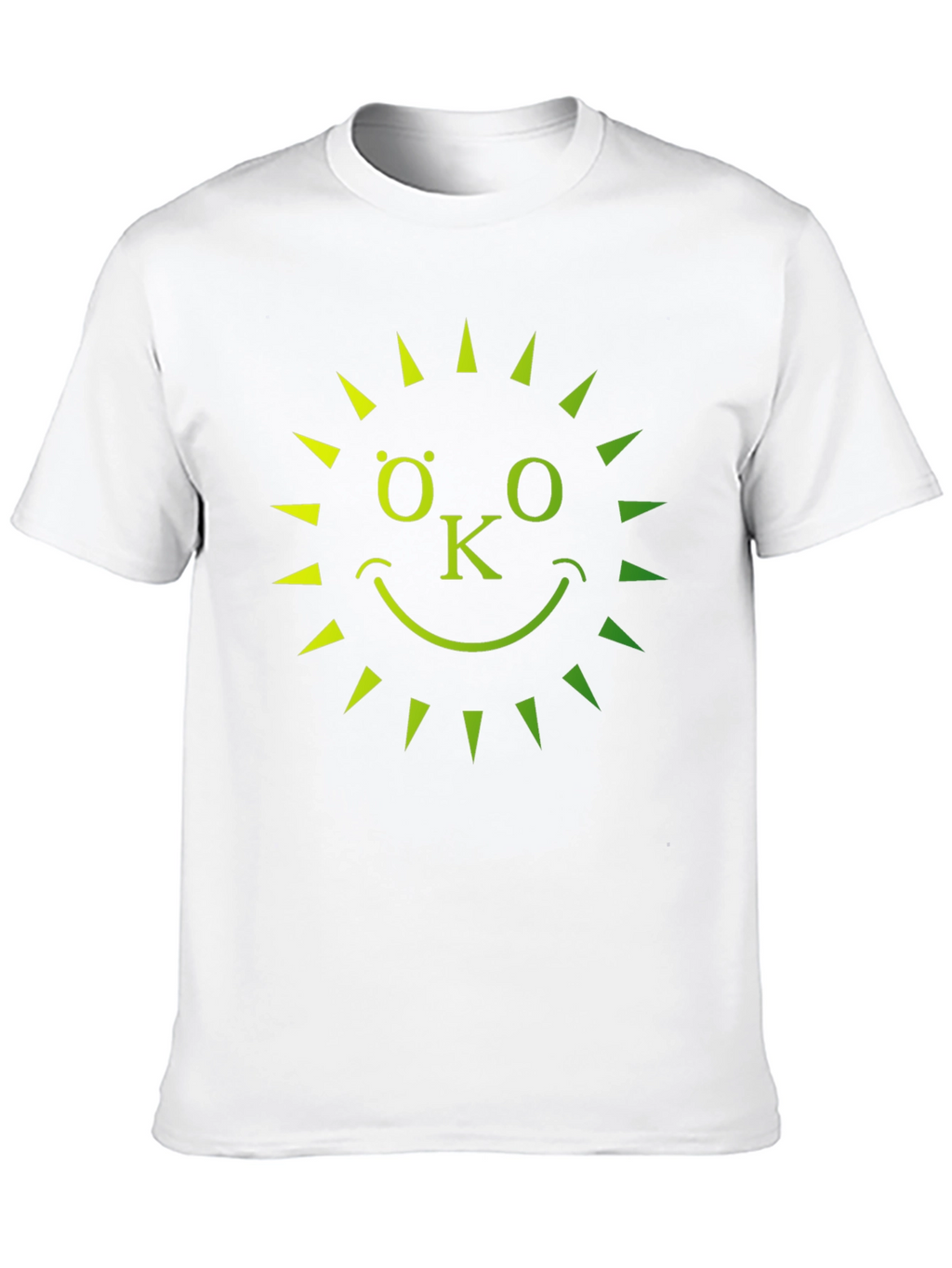 Eco-Friendly OK Sun Graphic T-Shirt - Black