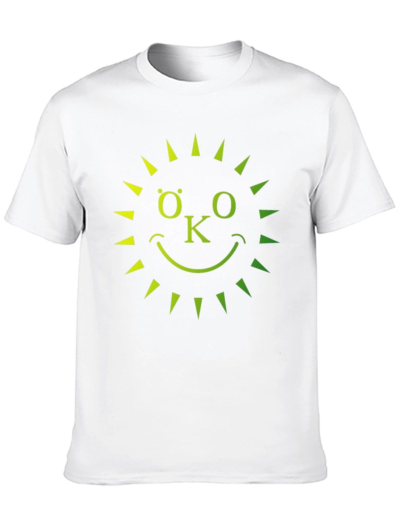 Eco-Friendly OK Sun Graphic T-Shirt - Black