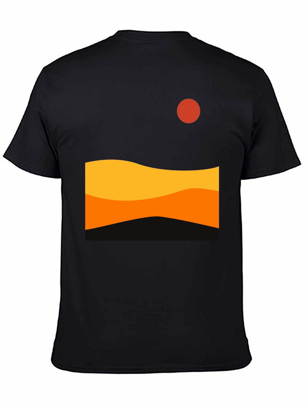Sunset Wave Graphic Tee - Modern Design