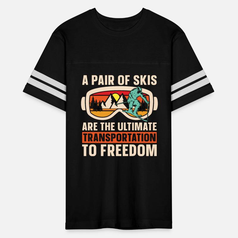 Cross Country Skiing A Pair Of Skis Are Retro Ski