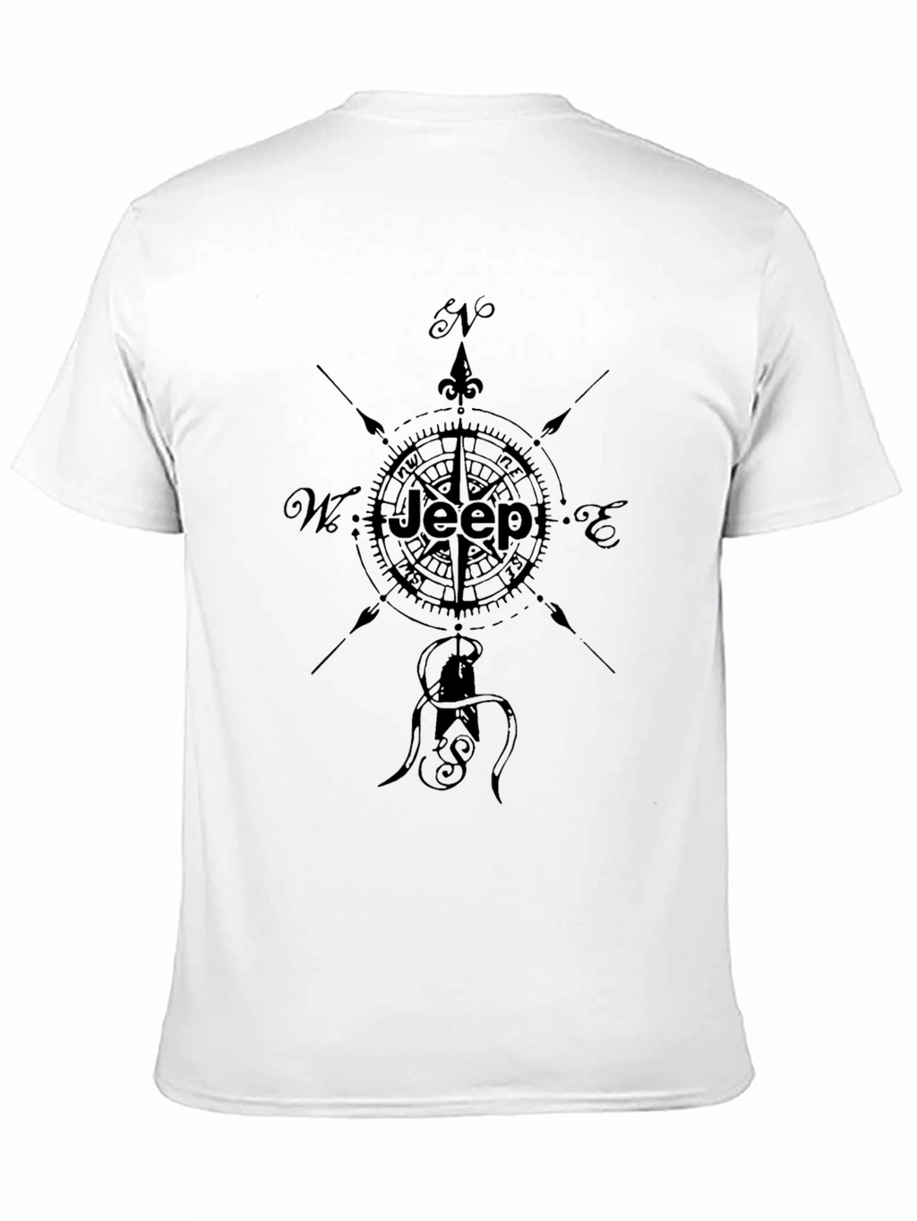 Jeep Compass Graphic Black T-Shirt