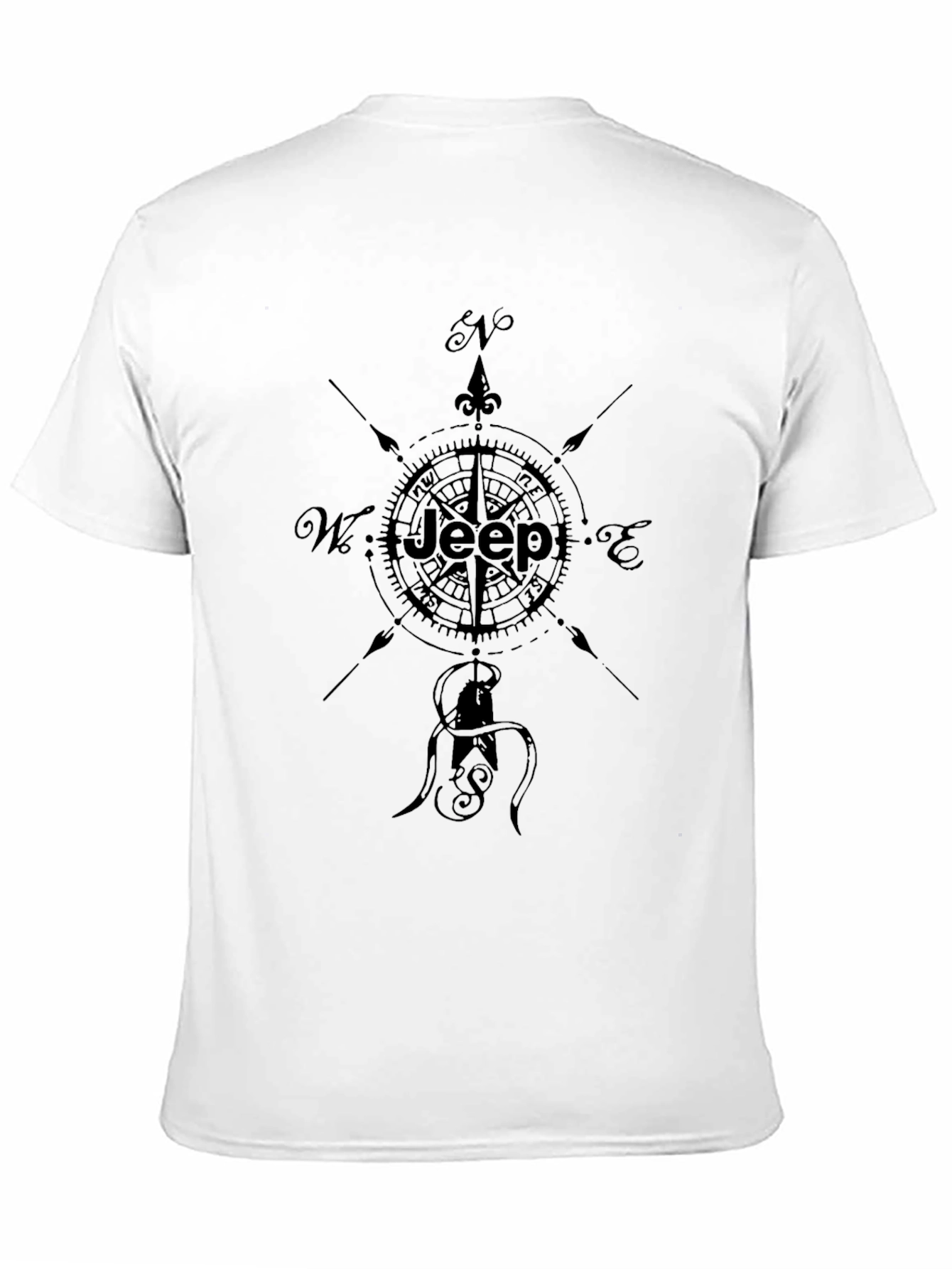 Jeep Compass Graphic Black T-Shirt