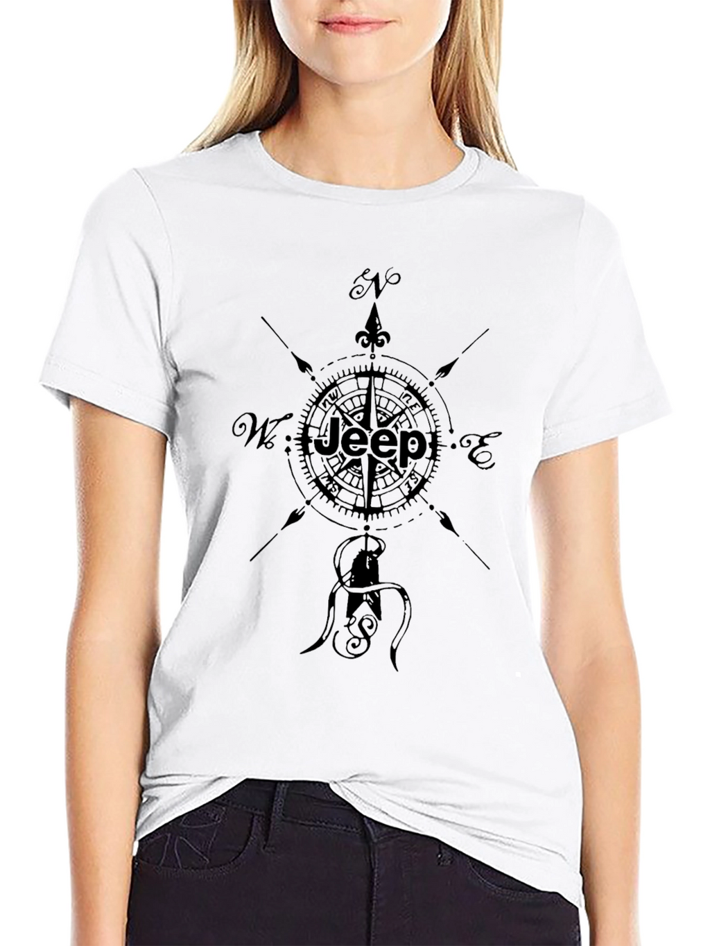 Jeep Compass Graphic Black T-Shirt