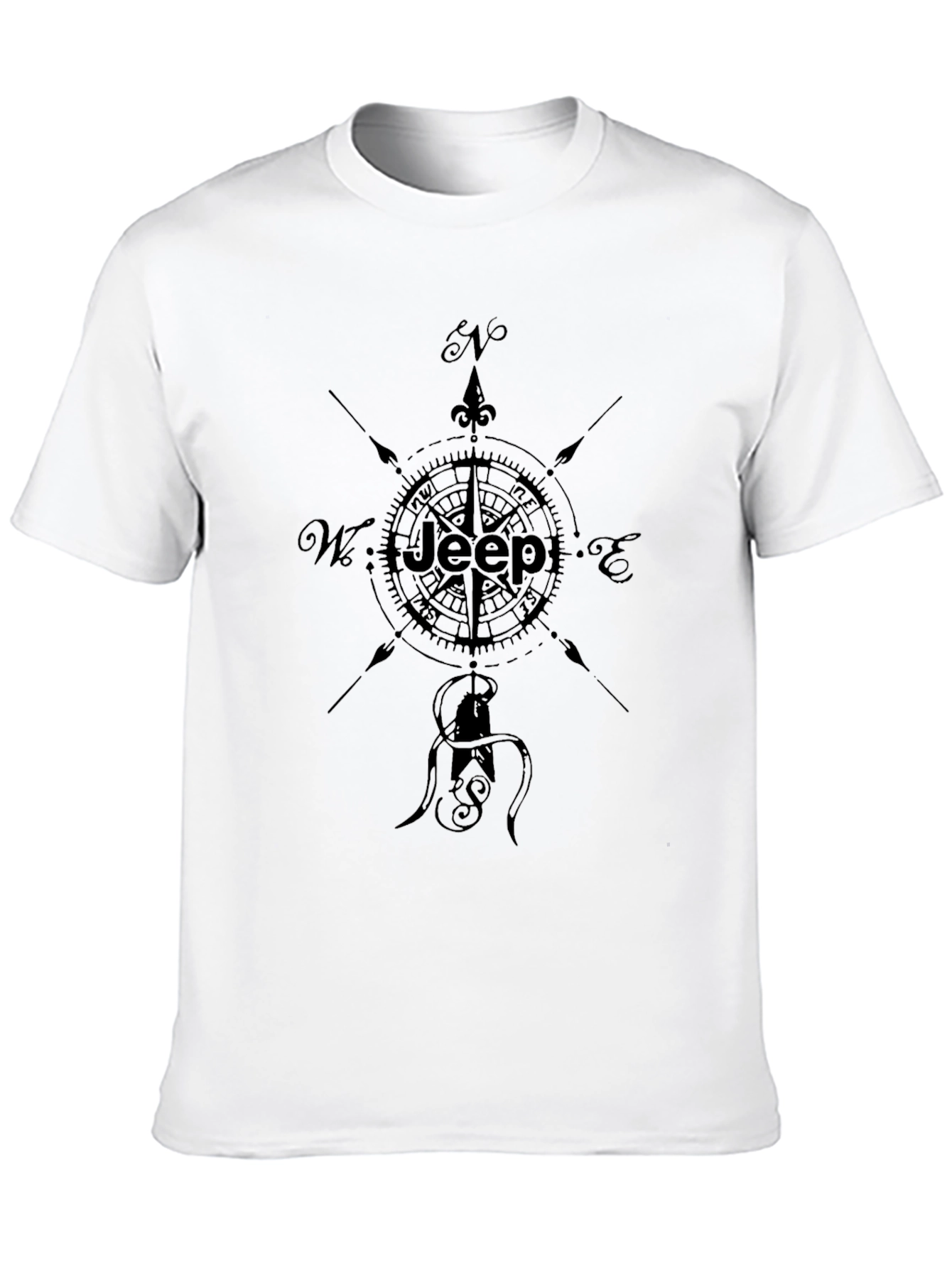 Jeep Compass Graphic Black T-Shirt