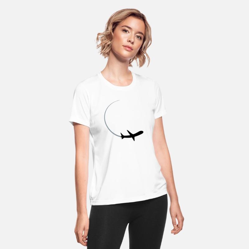 curve logo circle round line airplane airplane fly