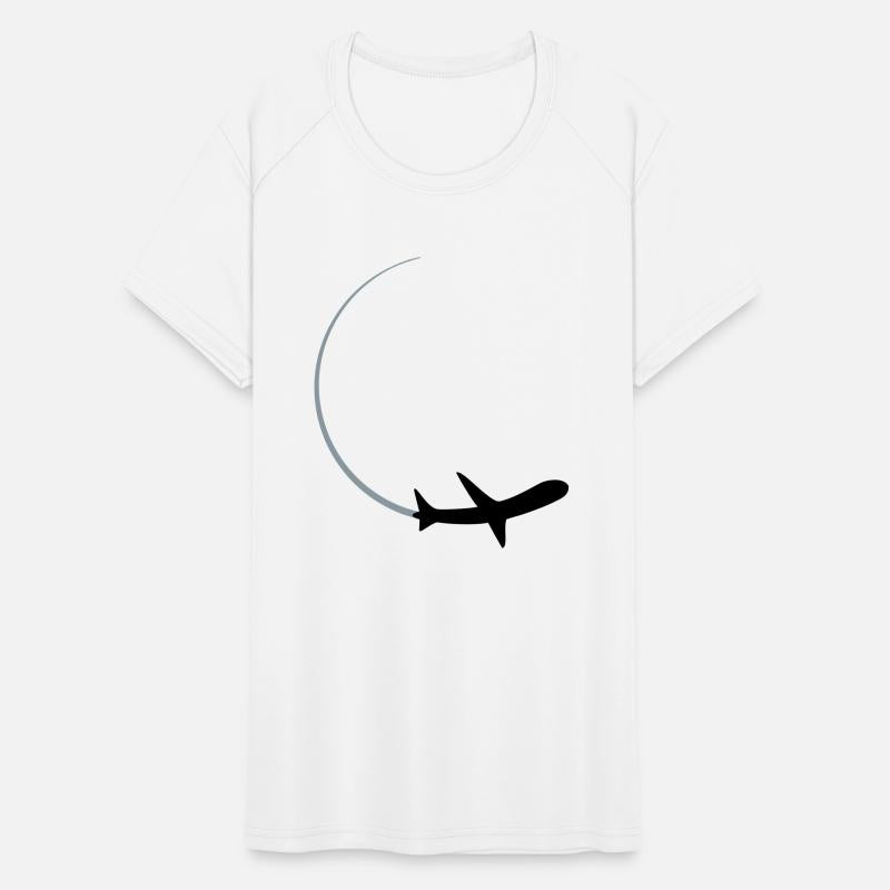 curve logo circle round line airplane airplane fly