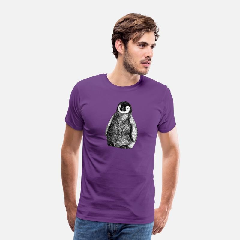 Cute Baby Emperor Penguin Illustration