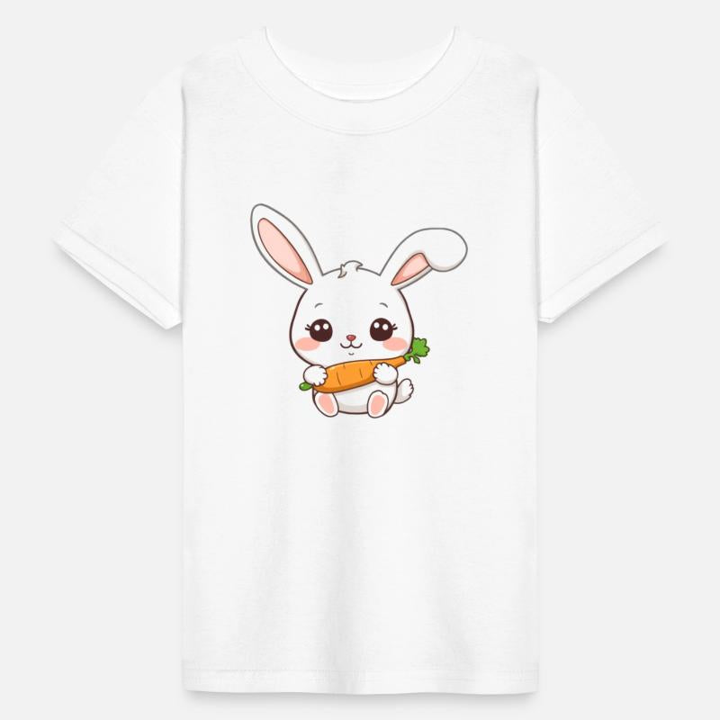 Cute Bunny with Carrot Illustration