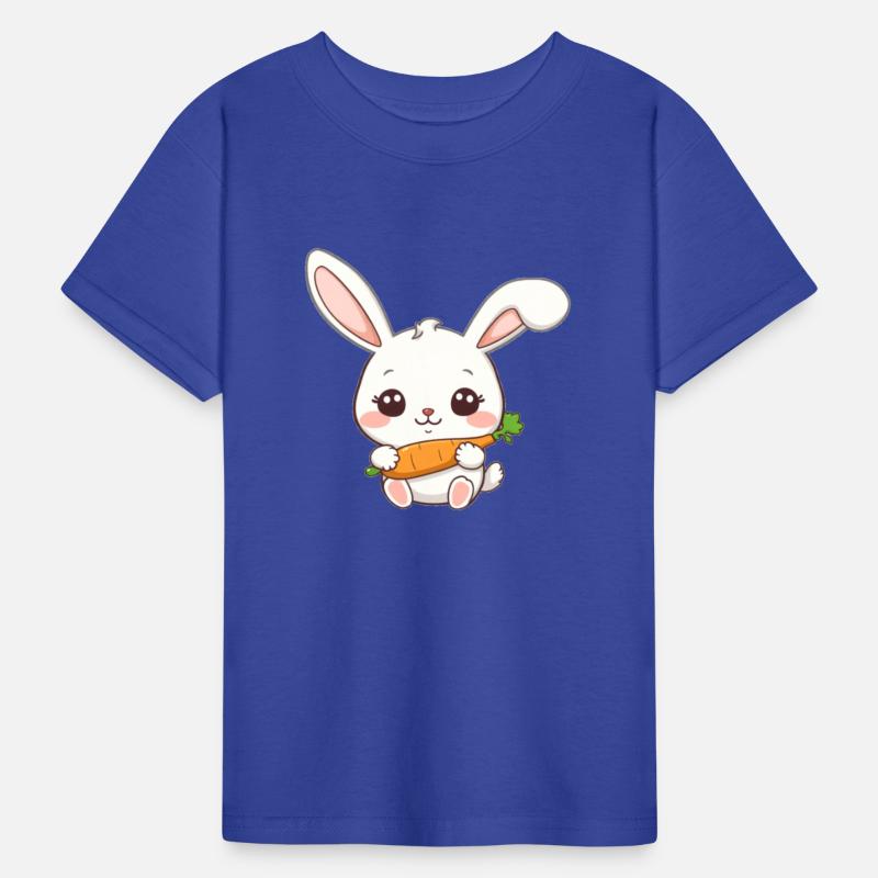 Cute Bunny with Carrot Illustration