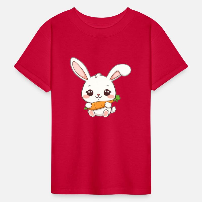 Cute Bunny with Carrot Illustration