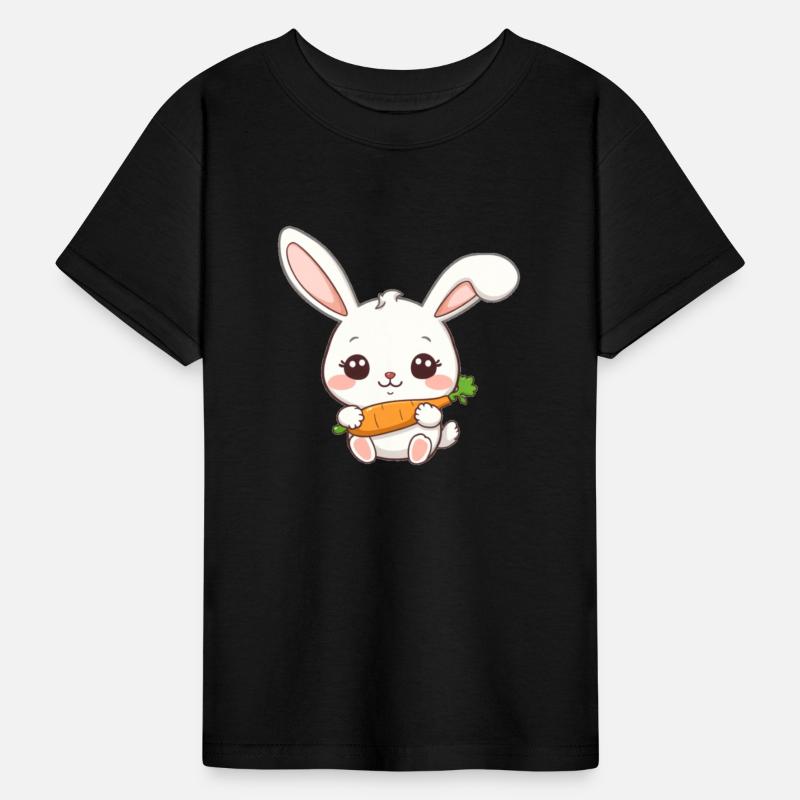 Cute Bunny with Carrot Illustration