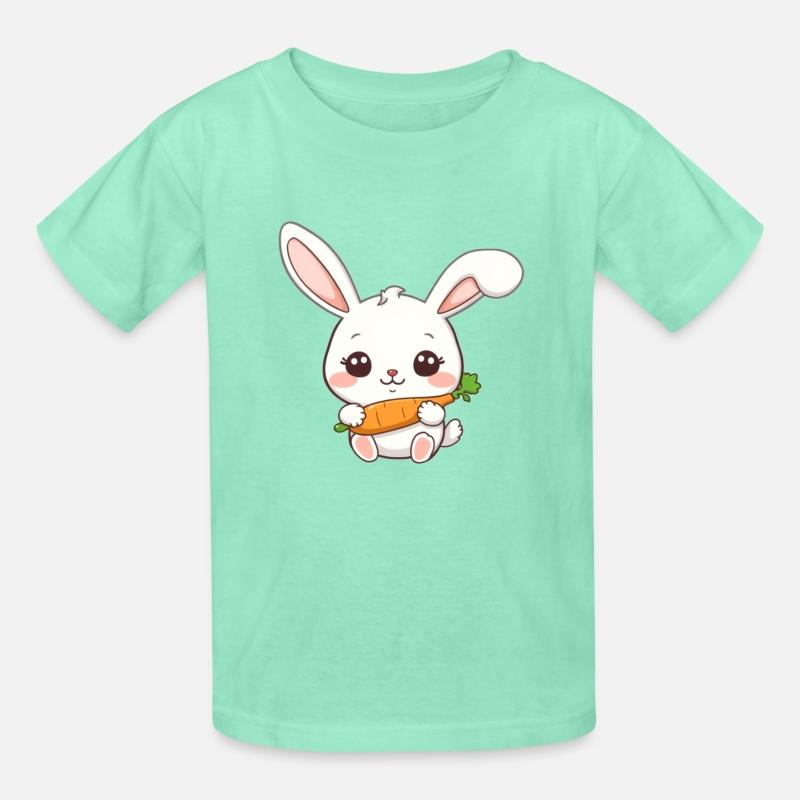 Cute Bunny with Carrot Illustration