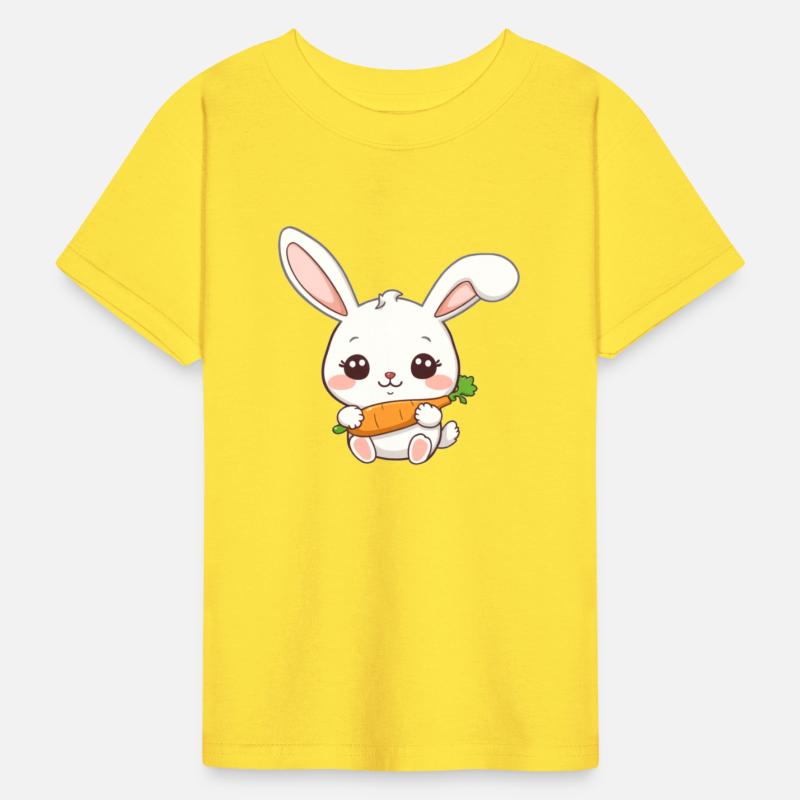 Cute Bunny with Carrot Illustration