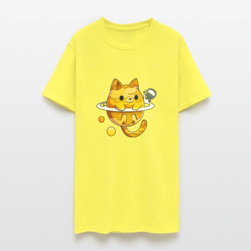 Cute Cat Planet And Milk