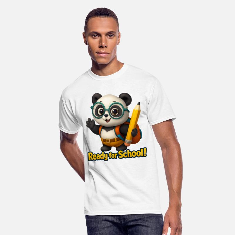 Cute Panda T-Shirt, Animal Tee, Back to School