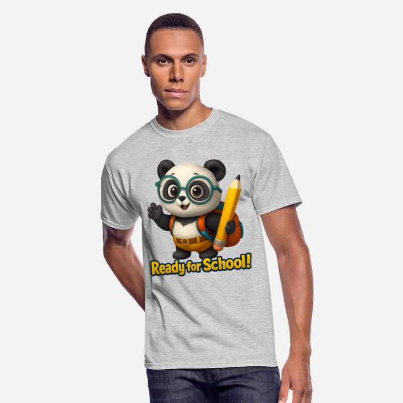Cute Panda T-Shirt, Animal Tee, Back to School