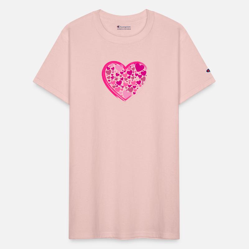 Cute Pink Hearts in a Big PinkHeart