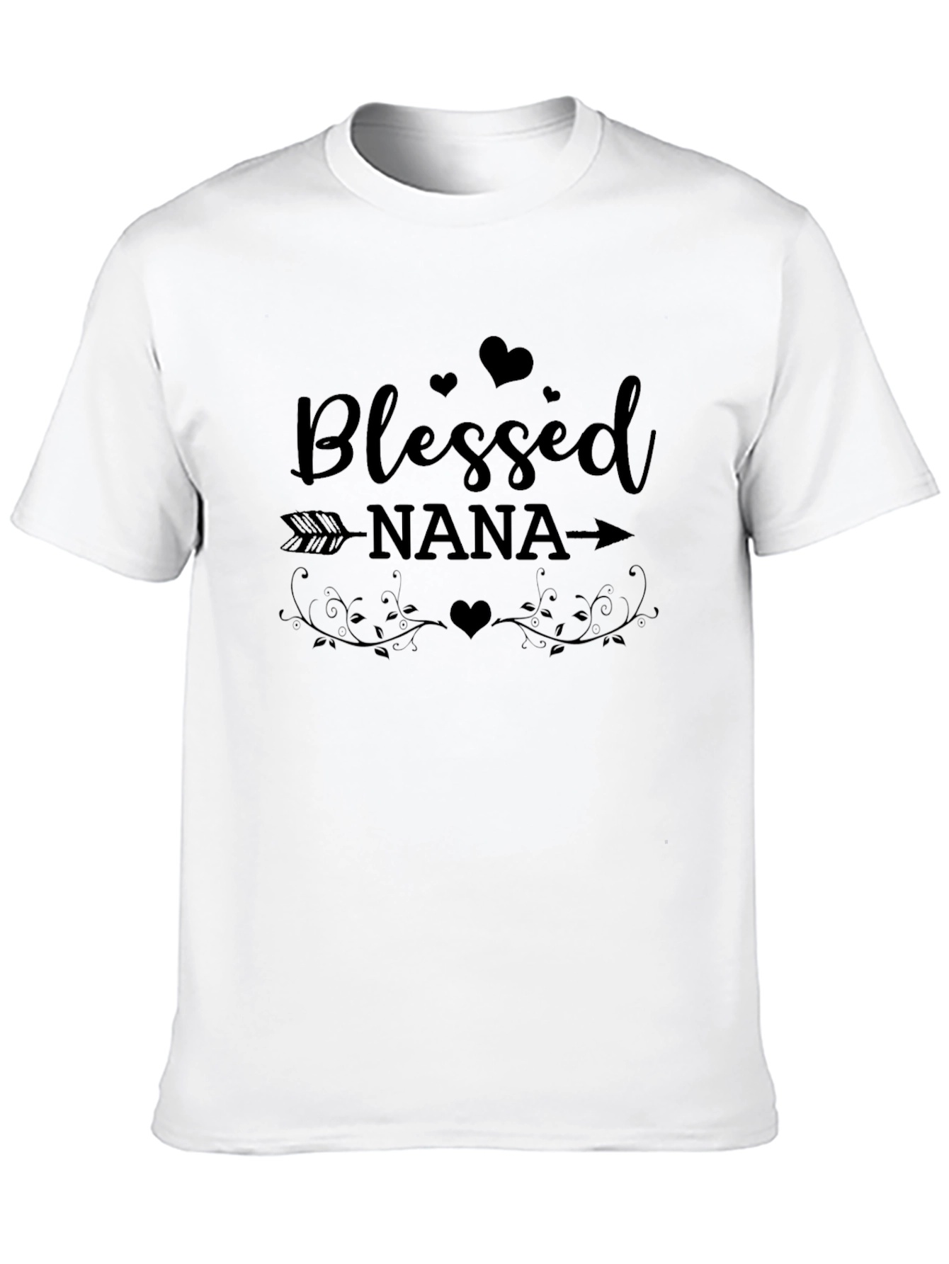 Blessed Nana T-Shirt: Heart Arrow Design