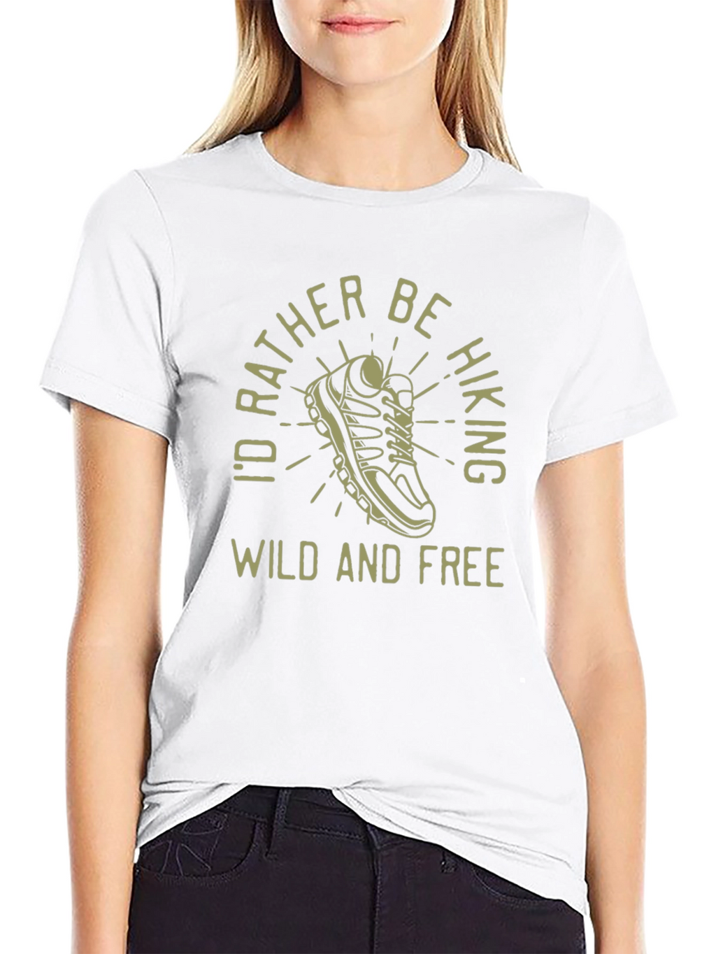 Hiking Graphic Tee - Id Rather Be Hiking T-Shirt