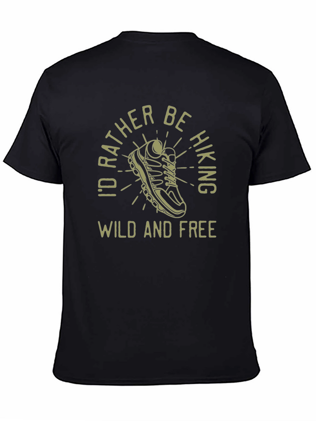 Hiking Graphic Tee - Id Rather Be Hiking T-Shirt