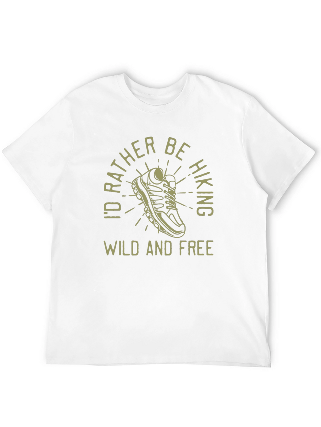 Hiking Graphic Tee - Id Rather Be Hiking T-Shirt