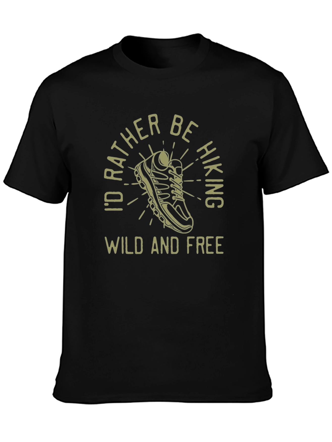 Hiking Graphic Tee - Id Rather Be Hiking T-Shirt