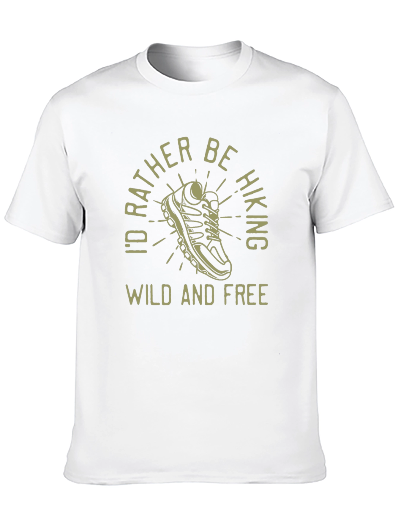 Hiking Graphic Tee - Id Rather Be Hiking T-Shirt