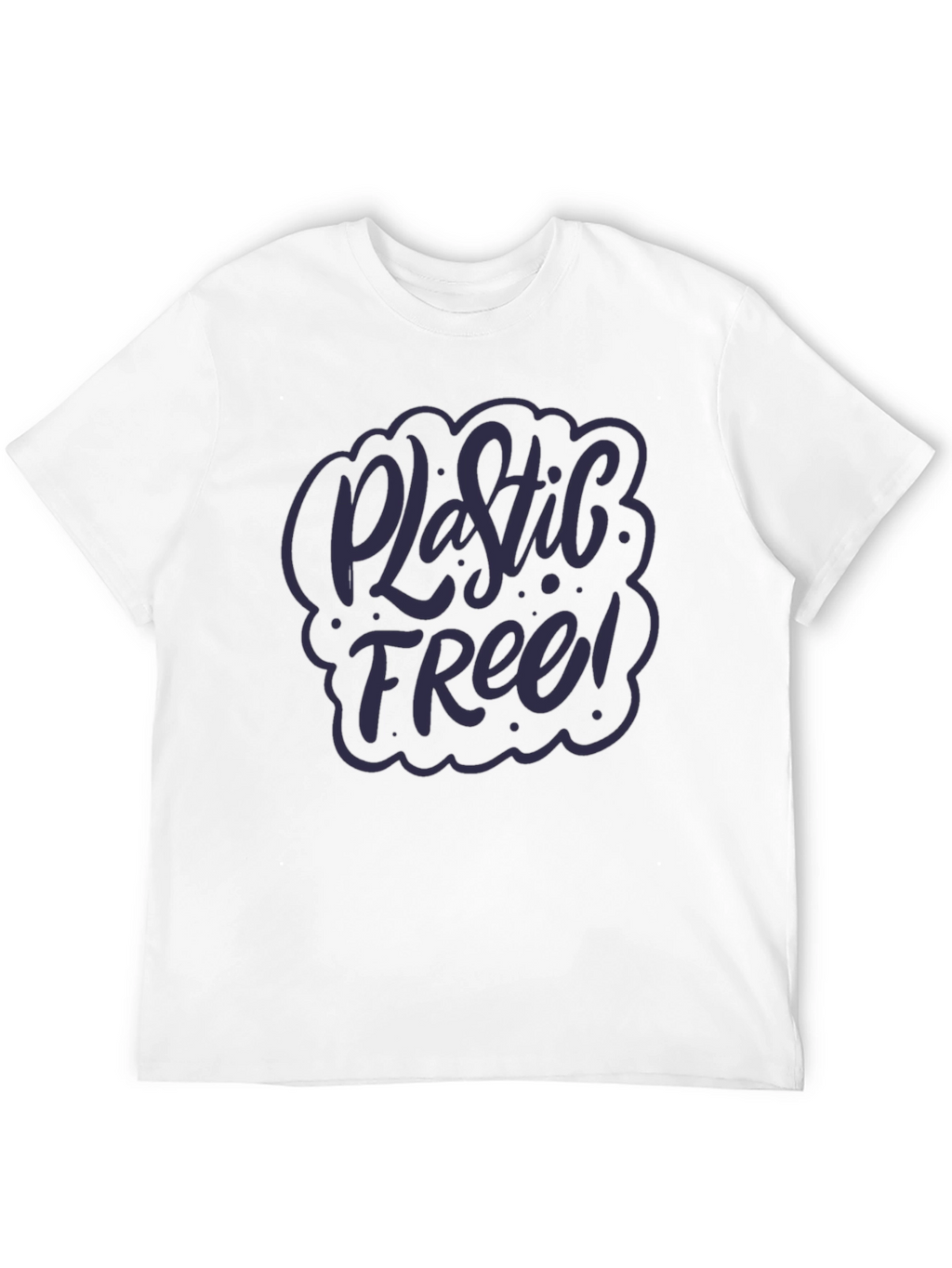 Plastic Free T-Shirt - Eco-Friendly Black Tee
