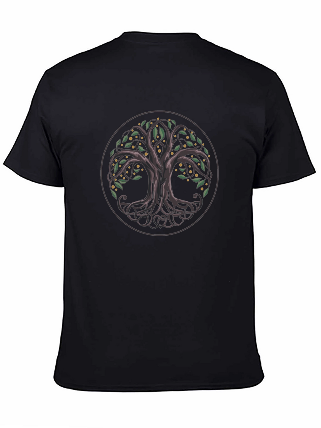 Celtic Tree of Life Graphic Tee - Black