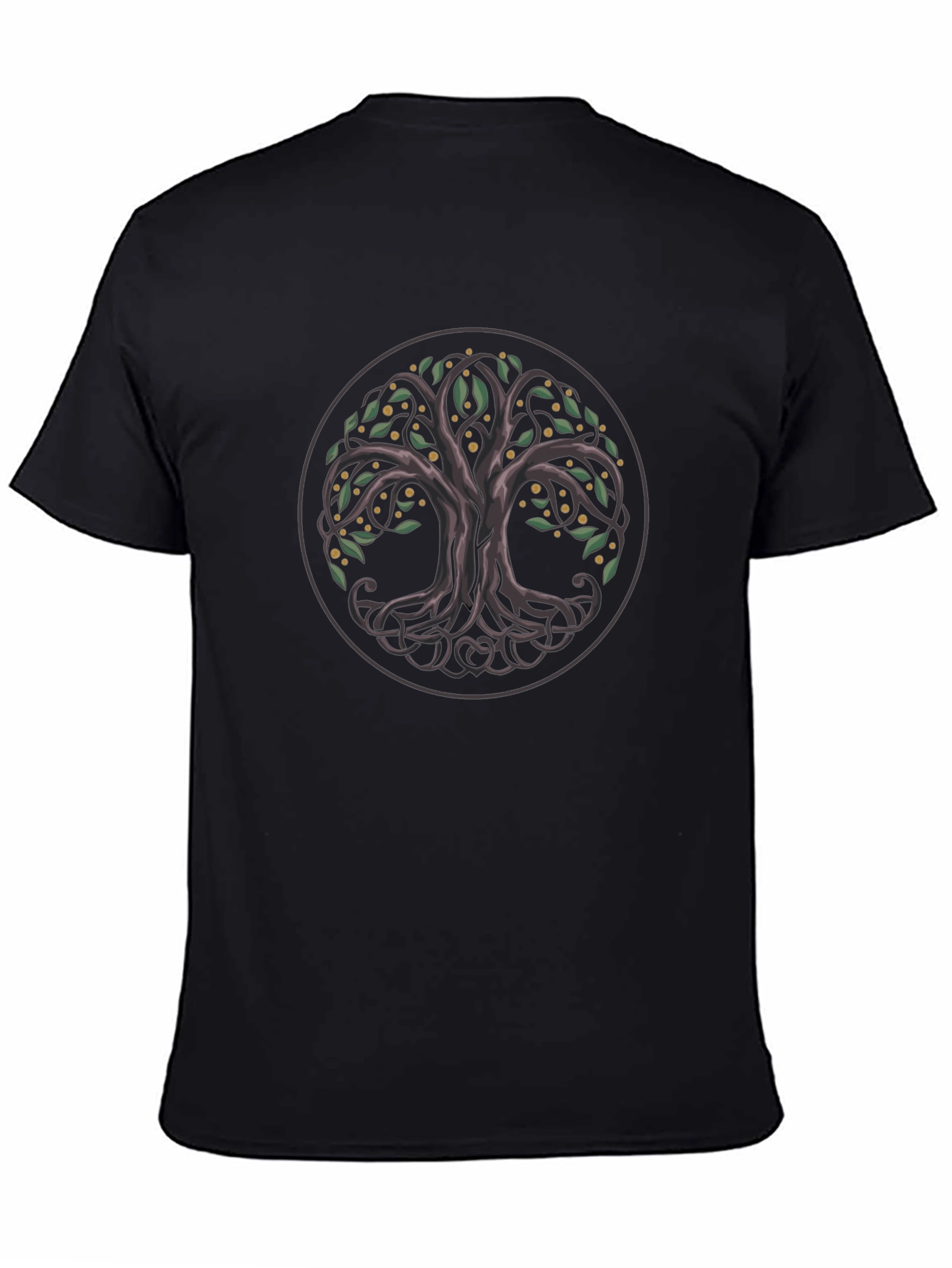 Celtic Tree of Life Graphic Tee - Black
