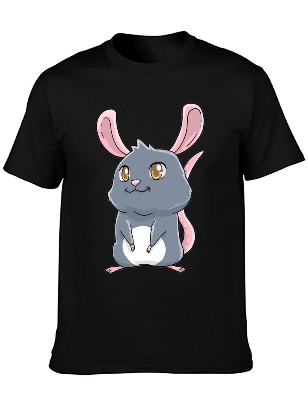 Cute Cartoon Rat Graphic T-Shirt - Unisex