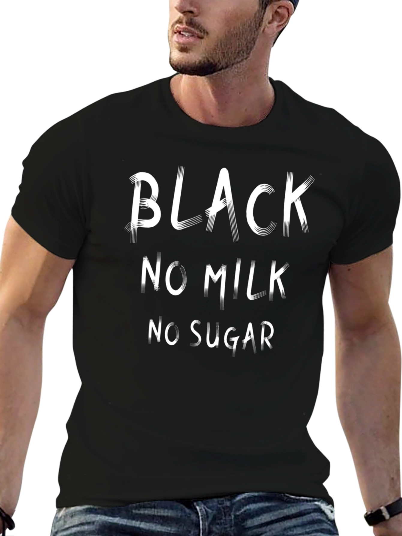 Black No Milk No Sugar Graphic Tee